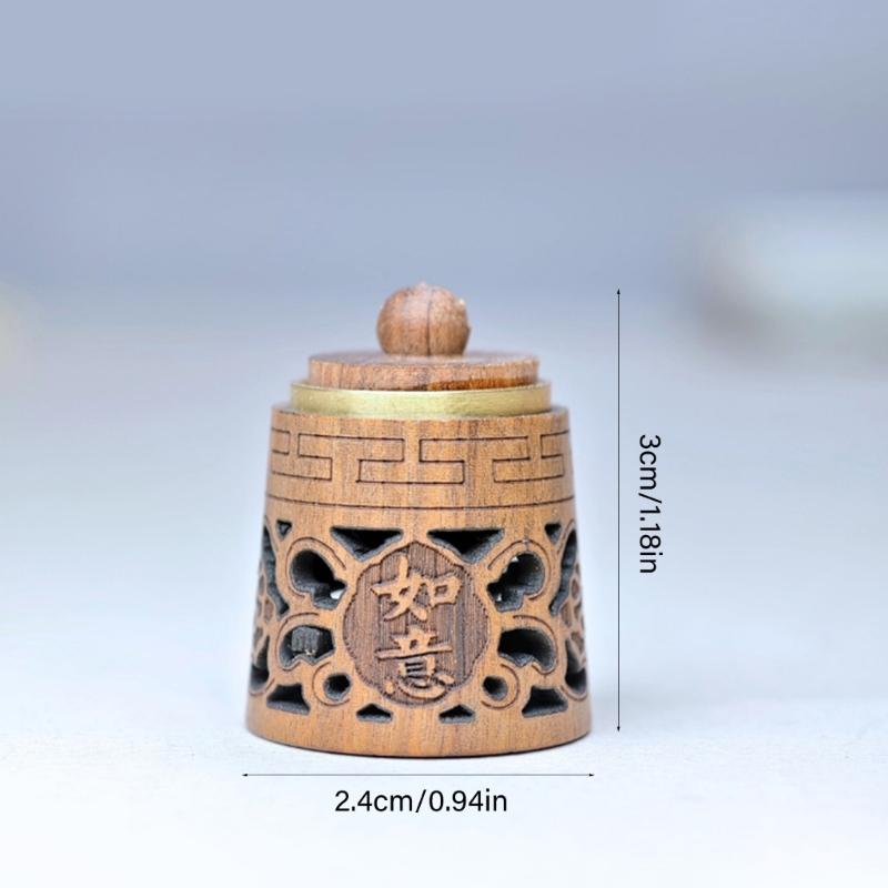 Dispenser di Fragranze in Legno Intagliato Per Oli Essenziali Incensi Sfera Diffusore Profumato Bottiglia Come Decorazione da Appendere per la Casa