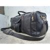 Gym Weekend Top-Quality Black Leather  Men Travel Bag Genuine Duffel Luggage