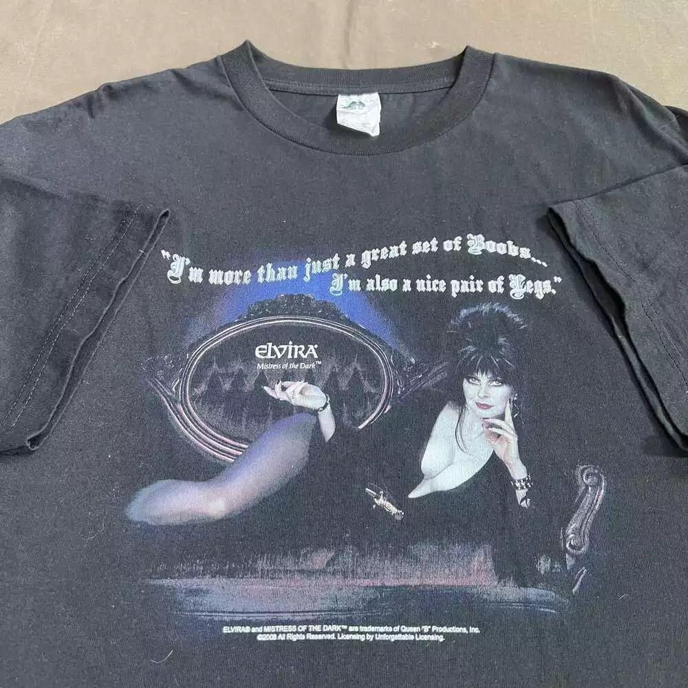 

00s Elvira Mistress of The Dark Movie Black Unisex Shirt Reprint S-5XL Unisex T-Shirt XL