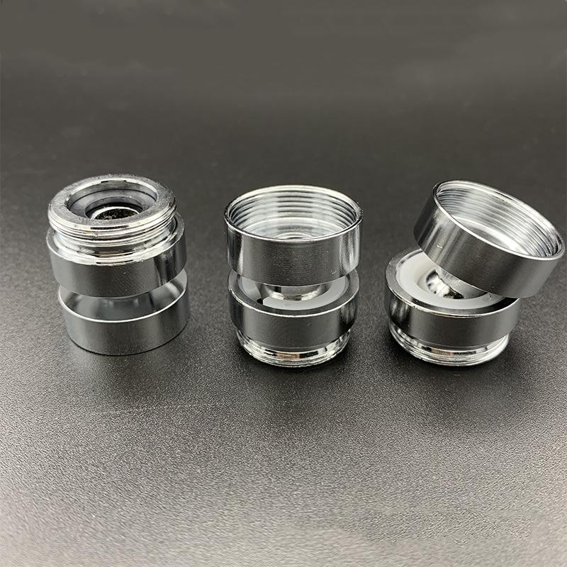 1PC Küchenarmatur-Adapter 304 Edelstahl weiblich 22/24mm 360 Grad Schwenkdüsenadapter männlich 22mm