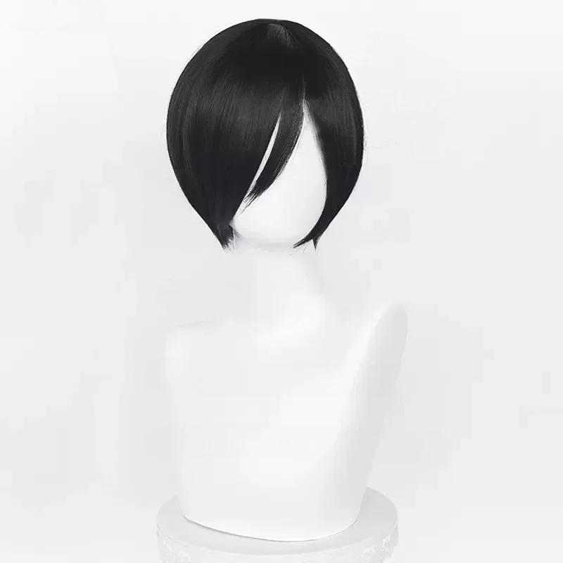 

Game Ada Wong Cosplay Wig Ada Wong Wigs 32cm Short Black Heat Resistant Synthetic Hair Woman Party Role Play Wigs