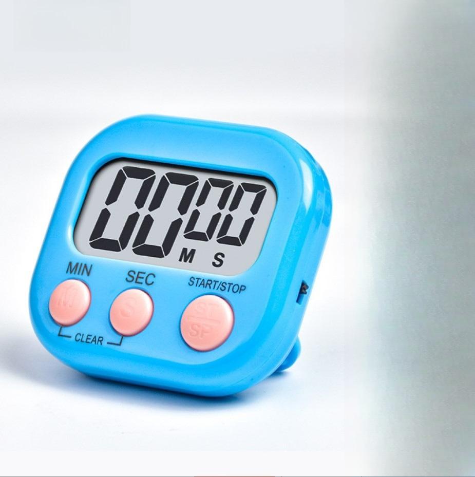 

English Version Multi Functional Timer, Kitchen Soup and Baking Timer, Learn To Manage Electronic Alarm Clock English version синій