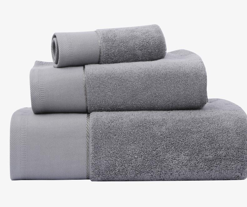 Factory Premium 100% Cotton Bath Towel Set for Hotels Custom Soft Lint-Free Luxury Bath