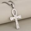 Vintage Waterproof Non-Allergic Stainless Steel Ancient Egyptian Ankh Symbol Pendant Necklace for Men | 18K Gold Plated, Suitable for Daily Wear