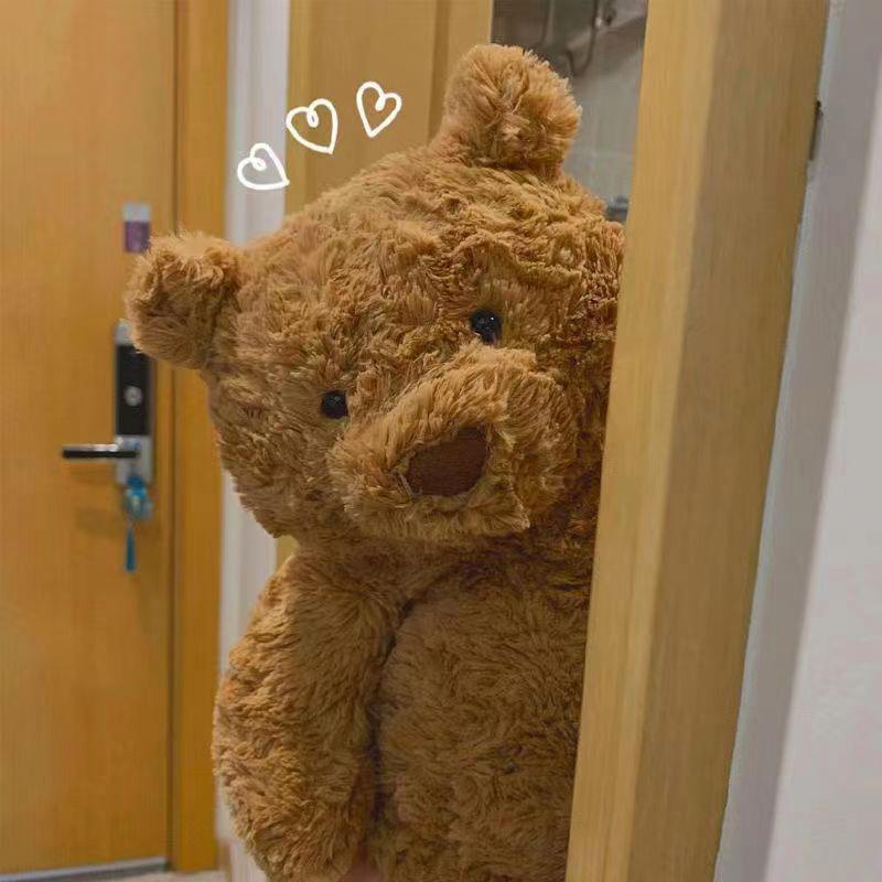 Barcelona Bear Doll Plush Toy Ronna Teddy Bear Doll Soothing Sleeping Pillow Bear Ragdoll Gift