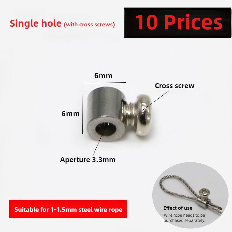 Stainless Steel Self-Locking Chuck Universal Buckle Complete Collection Fixed Buckle Steel Wire Rope Buckle Locking Hub Lock