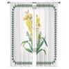 Plants Flowers Leaves Wallflowers Tulle Curtain Voile Transparent Tulle for Bedroom Living Room Kitchen Sheer Window Curtains