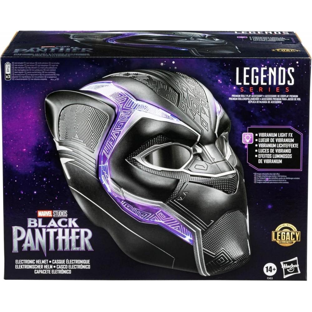 Hasbro Marvel Prémiová elektronická roleplay helma Black Panther se světelným efektem