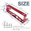 Rubonarie License Plate License Plate Angle Adjustment Aluminum Car License Plate Cover Aluminum Holder Universal (Silver)