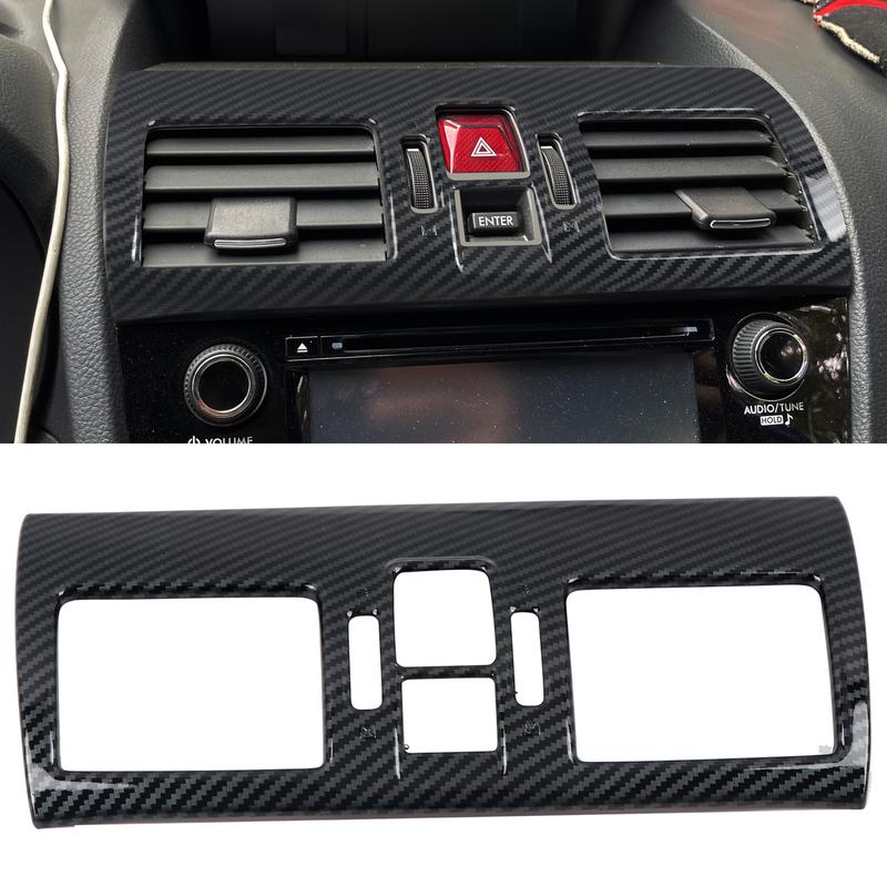 LHD! RHD! Fit For Subaru WRX / WRX STi 2015- Car Accessories ABS Carbon Central Console AC Vent Outlet Cover Trim 1PC