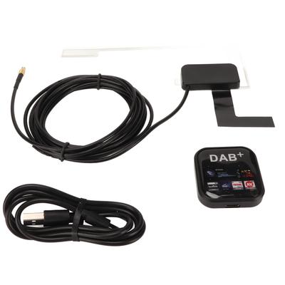Receptor de Rádio DAB DAB+ Alimentado por USB Receptor de Rádio Digital Portátil Adaptador com Antena para Android