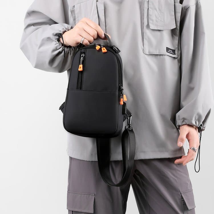 Neuer Trend Herren Brusttasche Mode Lässig Umhängetasche Multifunktional Wasserdicht Crossbody Tasche Bauchtasche