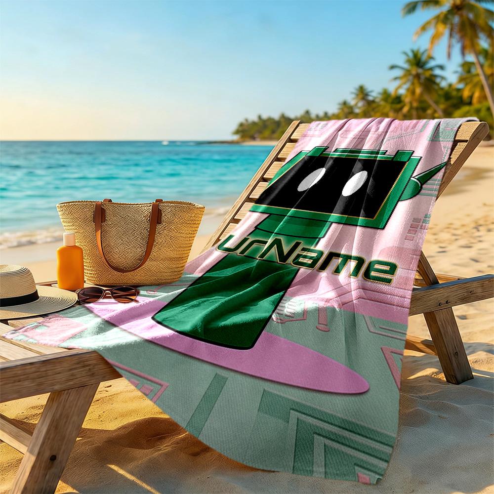 Incredibox Customizable Name Beach Towel Quick-Dry Soft Microfiber