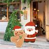Ornamenti di Natale a Tema Babbo Natale: Set Scena Oggetto di Scena per Foto Vacanze all'Aperto