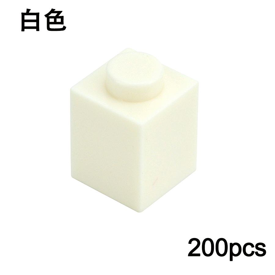 200PCS DIY 1x1 Dots Building Blocks Thick Figures Bricks Educational Creative Size 1*1 Dot Compatible With 3005 Toy for Children