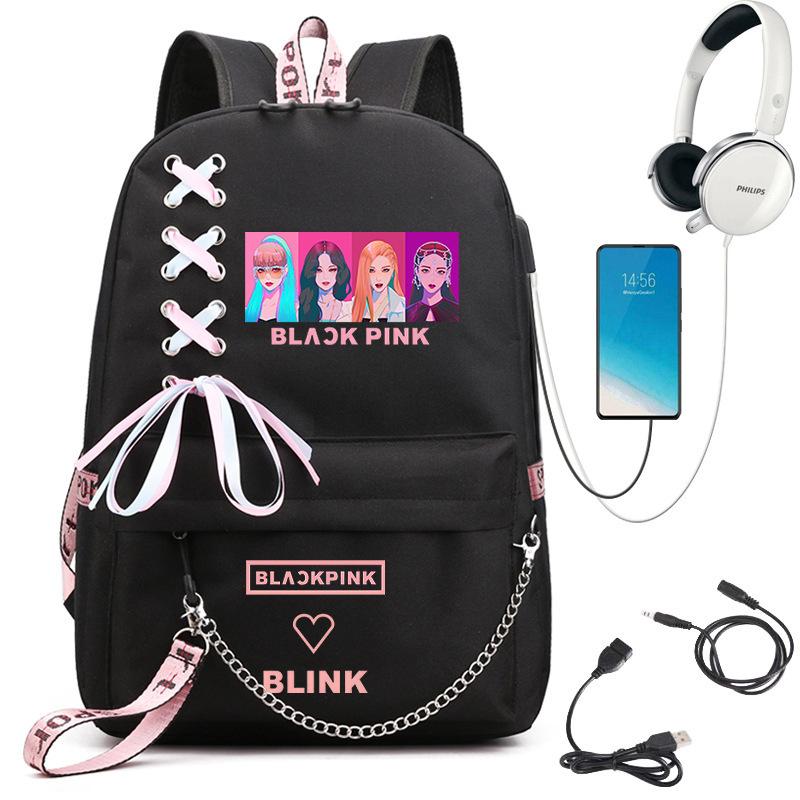 Large Capacity Schoolbag with Shoulder Strap; Student Three-piece Pencil Case Set