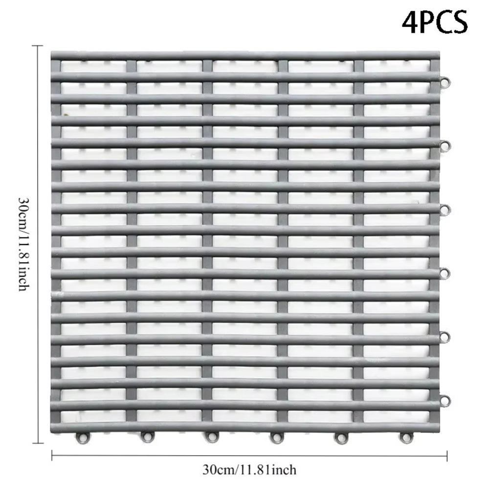 Drainage Non-Slip Mat Interlocking Floor Mat Hollow Splicing Shower Mat Swimming Pool