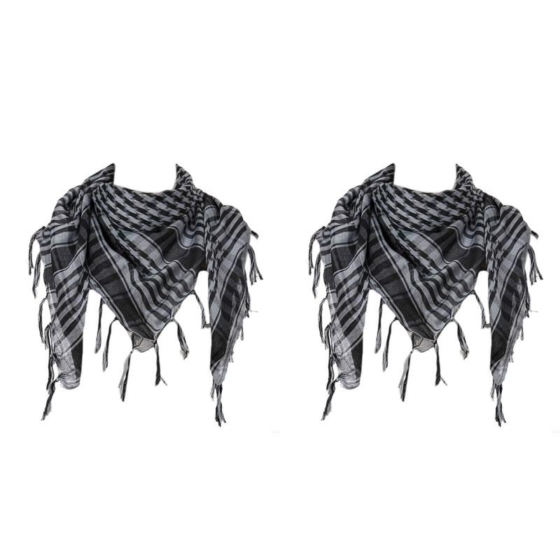 123Pcs Keffiyeh Tactical Desert Scarf Wrap Shemagh Head Neck Arab Scarf Keffiyeh Scarf Wrap For Men And Women