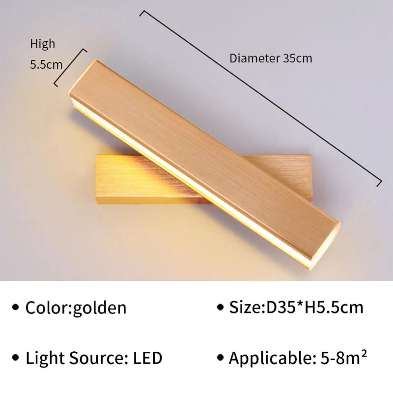 Modern LED Wall Light Hardwares Rotatable Wall Sconces for Bedroom Living Room Indoor Wall Sconces Lighting Fixture Luster