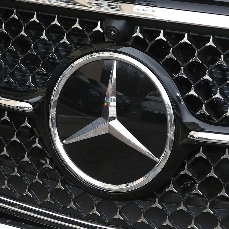 CSB1 Glass Mirror 188mm Front Grille Star Logo Emblem Badge for Mercedes Benz A B C E R V VITO S CLA CLB W176 GL GLE GLC GLS W205