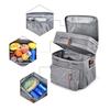 Multipurpose Insulated Food Carriers Bag Double EVA Thermal Lining Adjustable Shoulder Straps Spacious Waterproof Design For Beach Camping