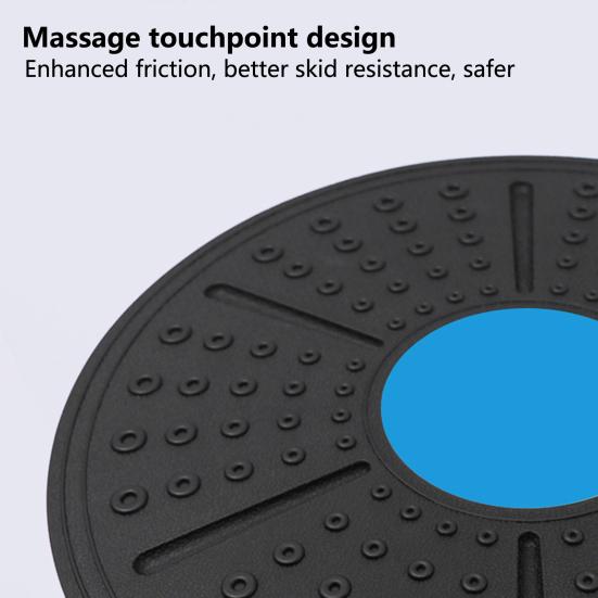 Balance Board Massage Contact Design Anti-slip Round Shape Body Shaping Fitness Waist Twisting Disc Daily Use