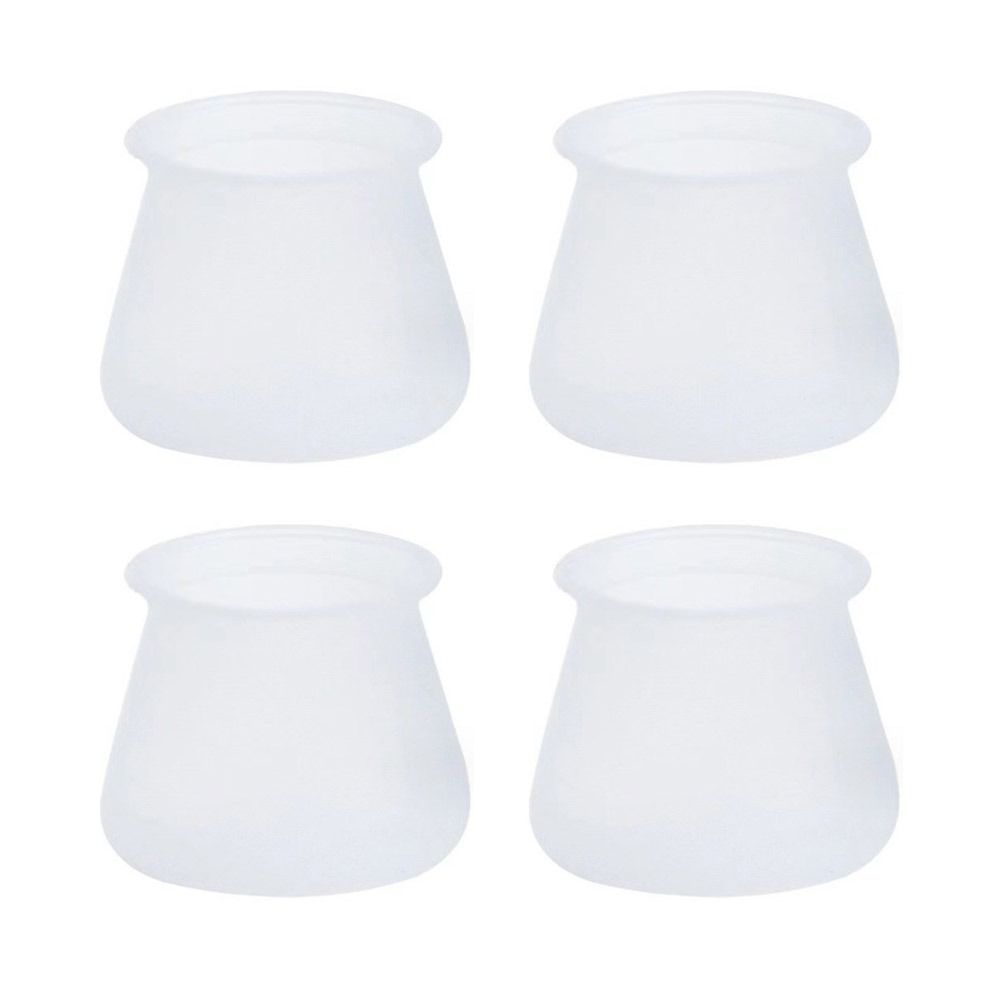 4pcs Silicone Table Chair Leg Mat Non-slip Feet Covers Furniture Pads Table Foot Protectors Floor Protectors Chair Leg Caps