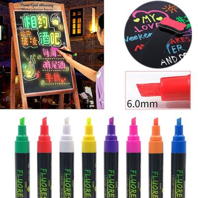 LED Writing Board Whiteboard Pen Multi Colored Highlighters Dust Free Liquid Chalk Marker Pen