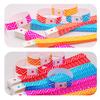 50/100Pcs Neon Stripe Paper Wristbands Waterproof Fluorescent Disposable Safety Wristbands For Concerts, Parties, Events