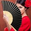 DIY Paper Wood Folding Fan Adults Children's Calligraphy Painting Practice Blank White Folding Fan Wedding Gifts
