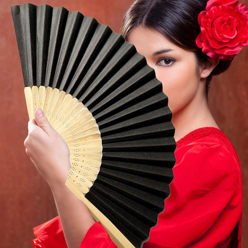 DIY Paper Wood Folding Fan Adults Children's Calligraphy Painting Practice Blank White Folding Fan Wedding Gifts