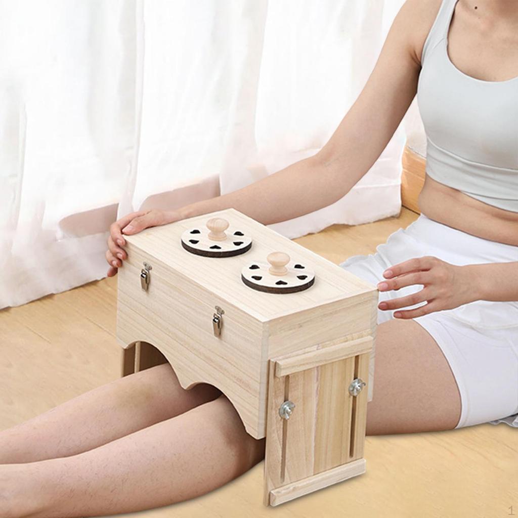 Moxibustiedoos Moxa's Verstelbare Temperatuur Puntmassage Houten Brandershouder Draagbaar