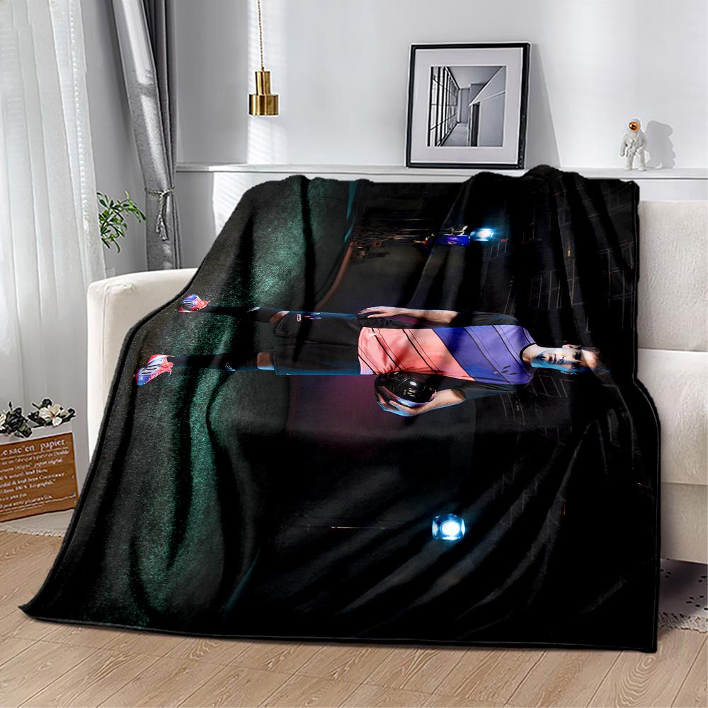 Messi Celebrates Victory Blanket Warmthful Decor Great for Office Chair Picnics Bedding All-Season Use Modern Style
