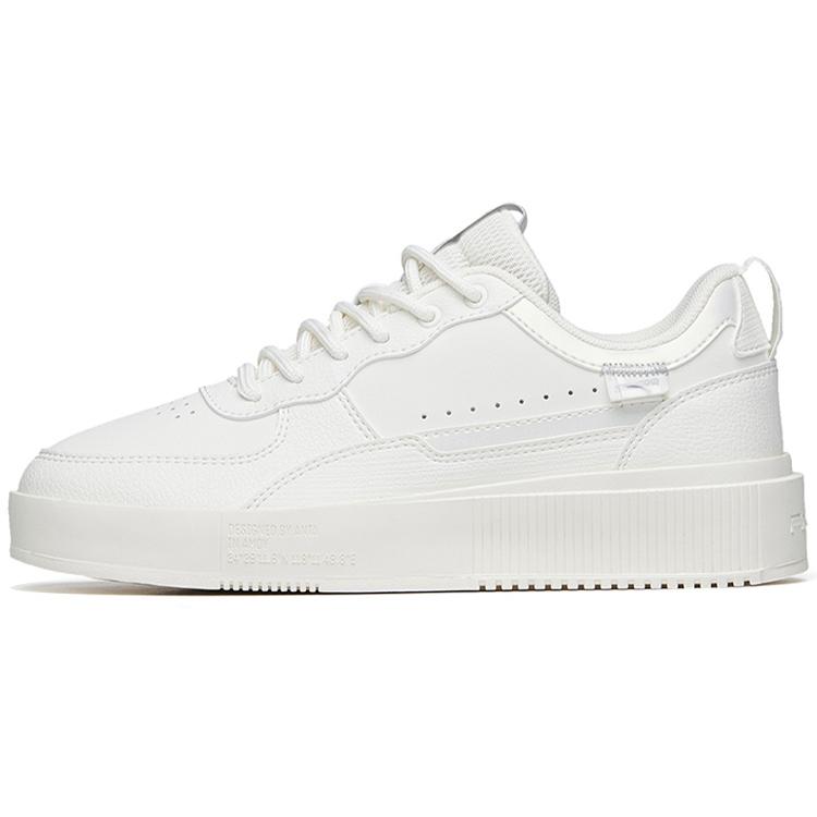 Anta Synthetic Leather Comfortable And Trendy Wear resistant And Lightweight Low top Skateboard Shoes Women's White 922228012-6