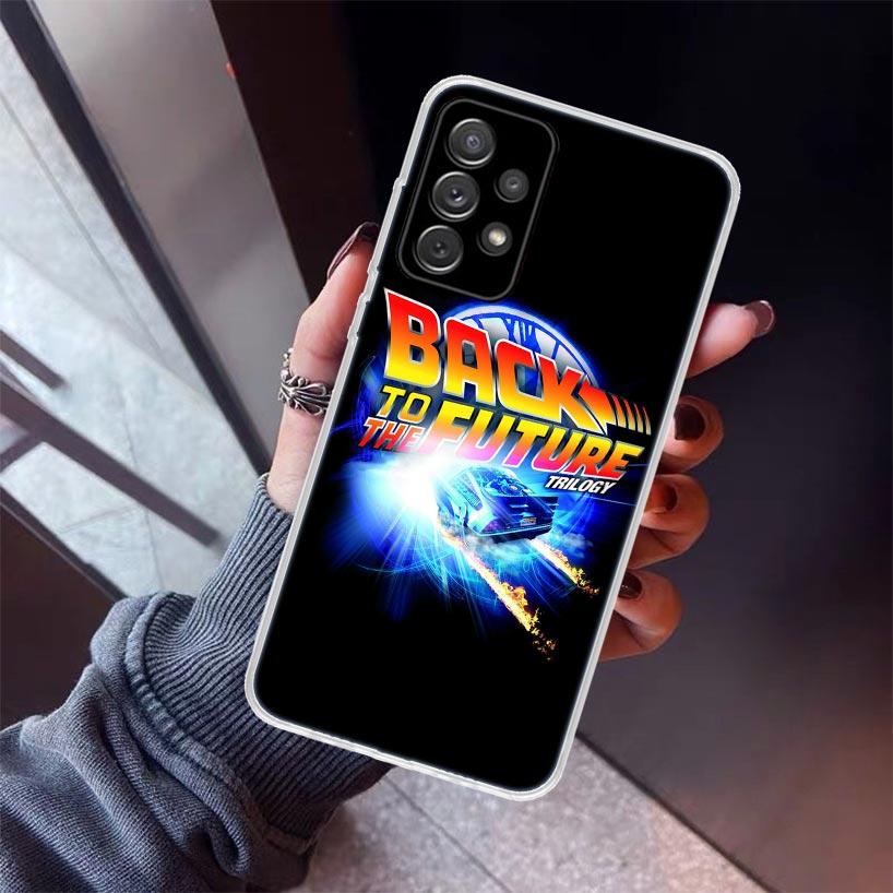 Back To The Future DeLorean Time Machine Phone Case For Samsung Galaxy A17 A57 A37 A16 A26 A36 A56 A15 A25 A35 A55 A14 A13 A54 A