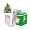 Christmas Money Box Pull-out Cash Gift Box DIY Holiday Money Gift Box with Transparent Bags Christmas Money Holder Pull Box for Kids Adults