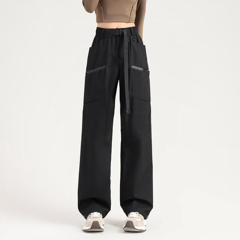 Izzue Unisex Loose Wide-Leg Cargo Pants