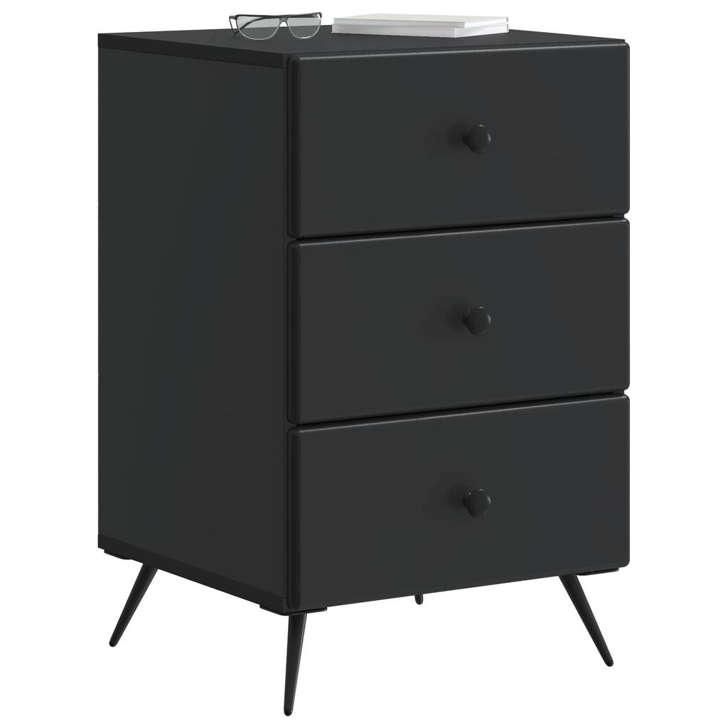 Nightstand Black 43 x 41 x 66.5 cm Particleboard