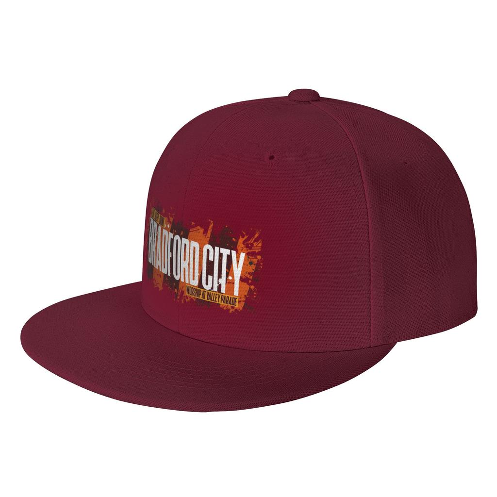 Fashion Bradford City fans gifts Eat Sleep Drink Valley Parade The Bantams Flat Brim Sun Hat Trucker Cap Beret Unisex