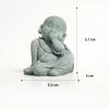 Sandstone Little Monk sculptures and figurines  Cute Home Room Office car Table decoration and accessories High quality gifts