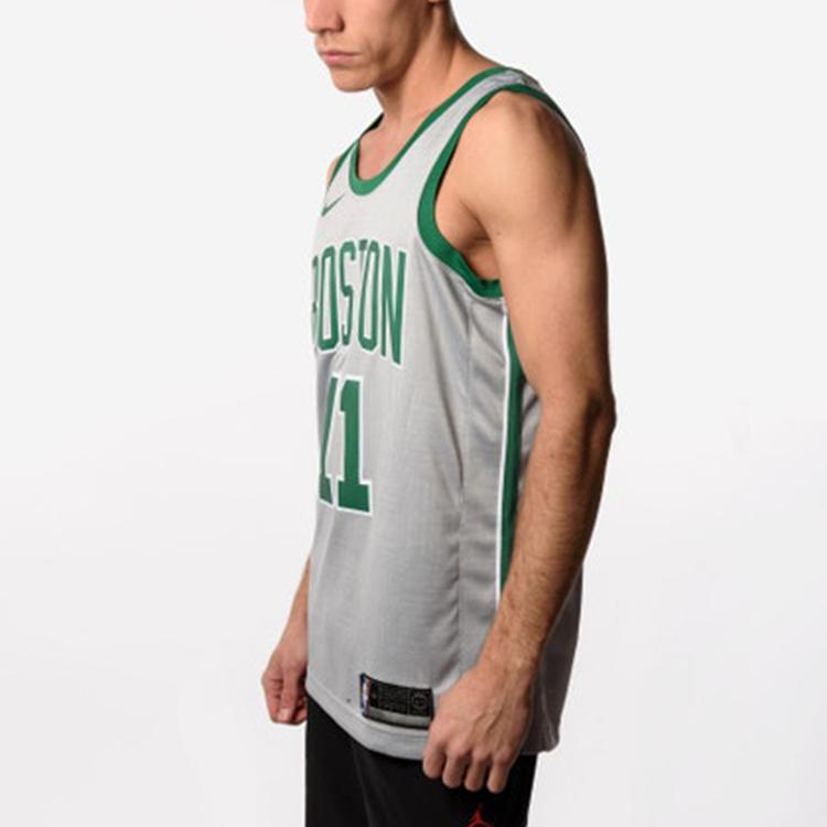 Nike NBA Kyrie Irving City Edition Swingman Jersey Men Basketball Sportswear Grey-Green 912077-014