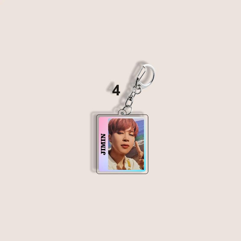 BTS Square Individual Member Keychains, Baby Pendants, Clothing Accessories, Wallet Charms, Celebrity Merchandise