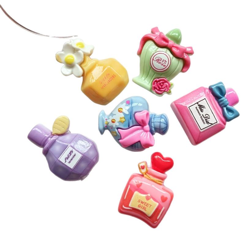 

10Pcs/Set Resin Cartoon Perfume Bottle Series Flat Back Scrapbooking Diyjewelry Craft Decoration Accessories
