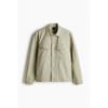 H M Regular Fit Canvas oversHirt pistacHio Green
