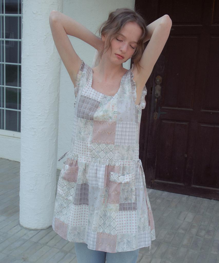 Aueonoseuteljia Patchwork Apron Dress_Pink(Ob6Op04)