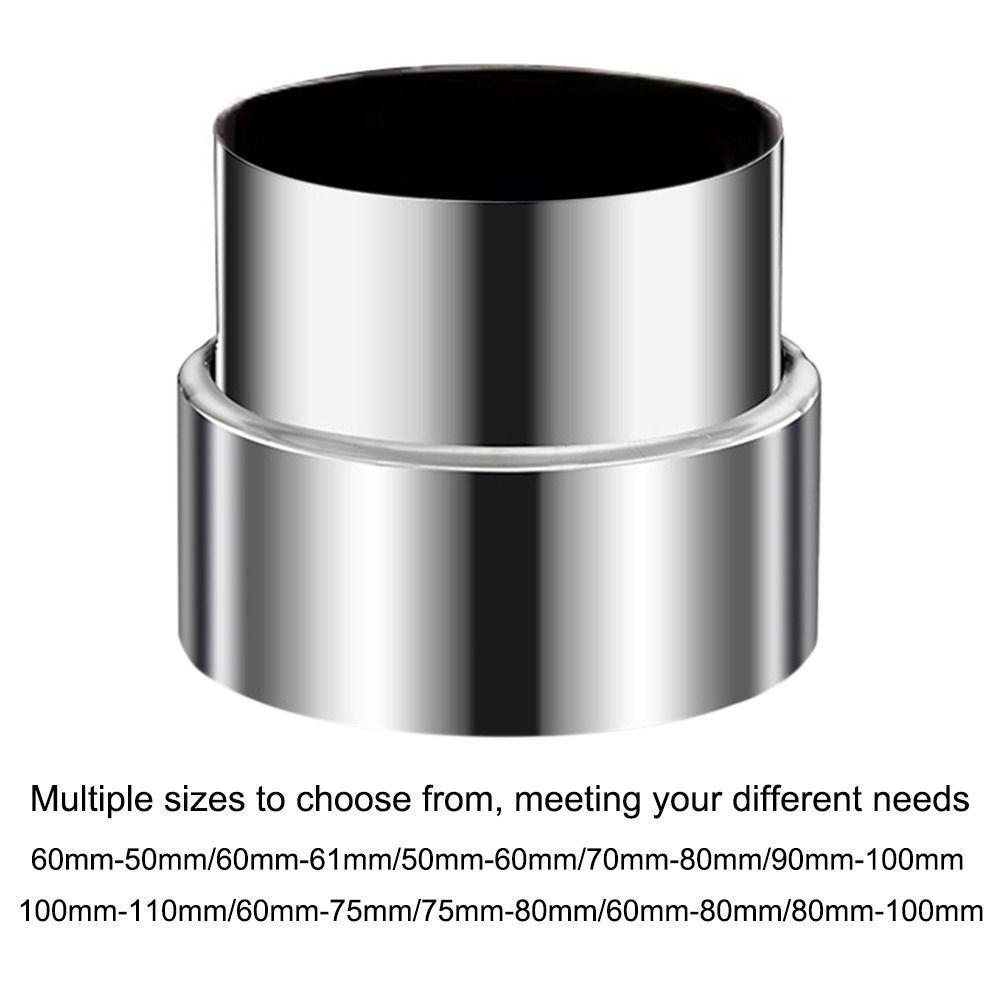 Stainless Steel Ventilation Pipe Fittings Multiple Sizes Ducting Connector
