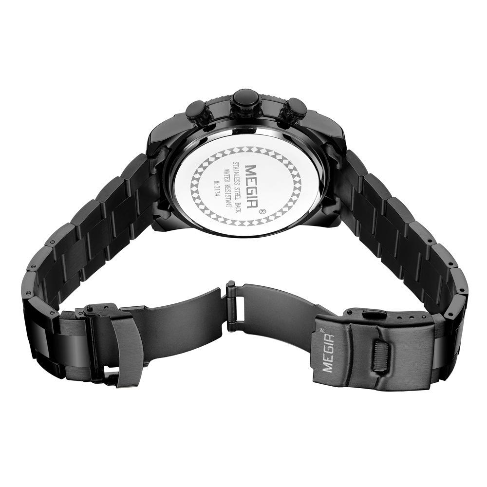 Watch Men'S, Fashion Large Dial Business Chronograph Calendar Quartz Men'S Watch 2134