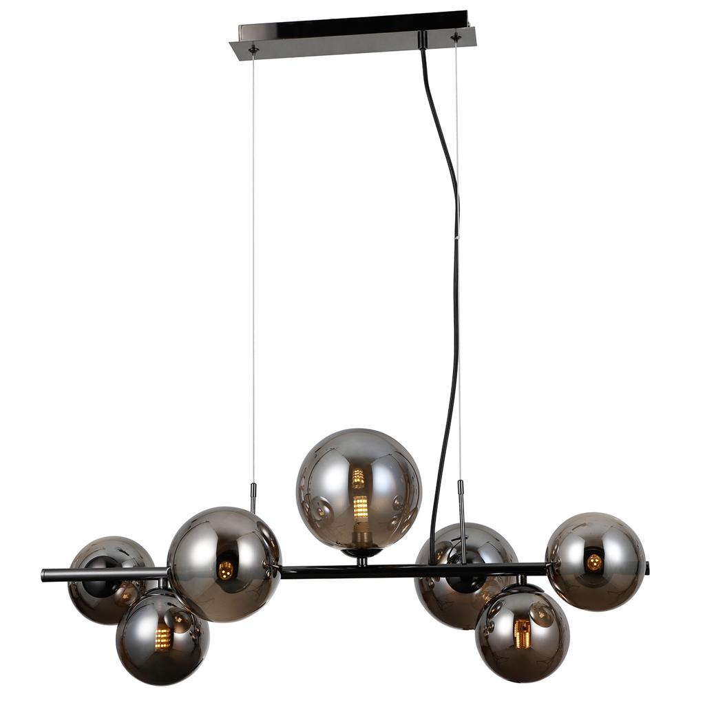 Hängeleuchte Canello 7 G9 Schwarz Chrom Italux Pnd-406007-7A-Bcr