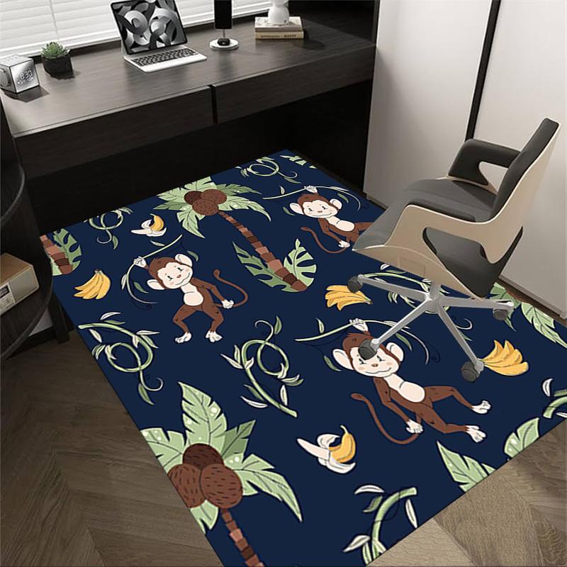 1PC Monkey Banana Extra Large Non-Slip Floor Carpet, Office, Family, Bedroom, Studio - Large Area Rug Indoor Rugs, Vibrant Colors-W267