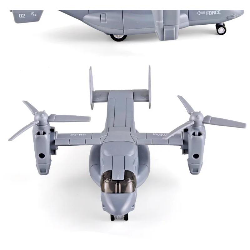 Diecast Alloy Simulated Osprey Transporter Fighter Aircraft Aviation Model Military Transport Aircraft Kid Toy Collect Ornament